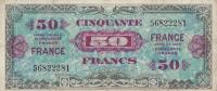p122a from France: 50 Francs from 1944