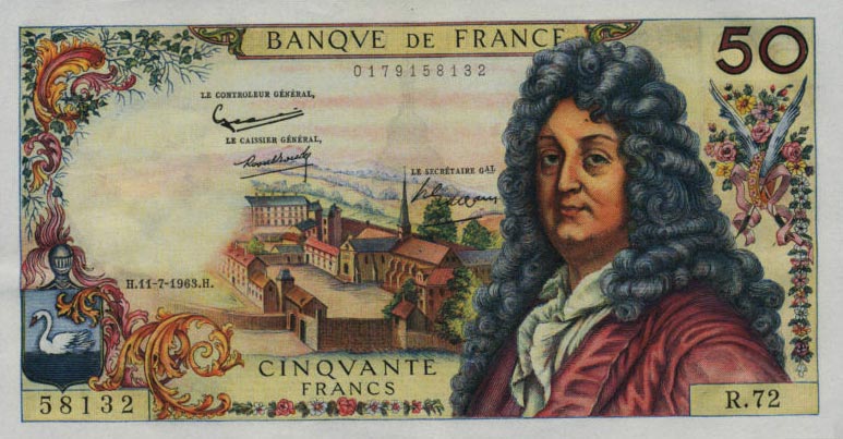 Front of France p148a: 50 Francs from 1962