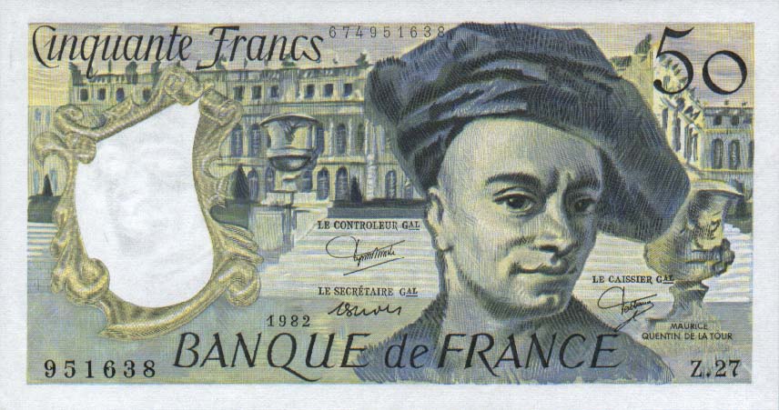 Front of France p152b: 50 Francs from 1979