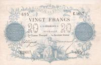 p55 from France: 20 Francs from 1870