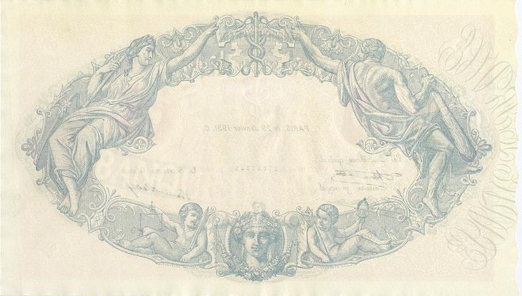 Back of France p66l: 500 Francs from 1930