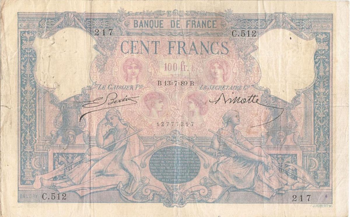 Front of France p67f: 1000 Francs from 1906