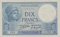 p73c from France: 10 Francs from 1922