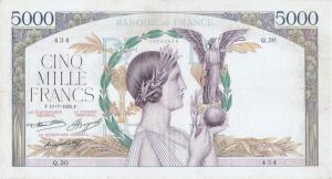 Gallery image for France p82b: 5000 Francs