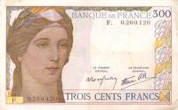 p87a from France: 300 Francs from 1938