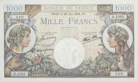 p96b from France: 1000 Francs from 1941