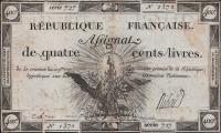 pA73 from France: 400 Livres from 1792