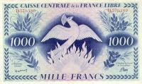 p14a from French Equatorial Africa: 1000 Francs from 1941