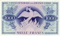 p14s2 from French Equatorial Africa: 1000 Francs from 1941