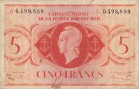 p15e from French Equatorial Africa: 5 Francs from 1944