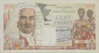 Gallery image for French Equatorial Africa p24s: 100 Francs