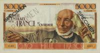 Gallery image for French Equatorial Africa p27s: 5000 Francs