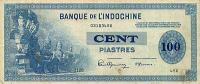 Gallery image for French Indo-China p78a: 100 Piastres