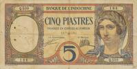 p49b from French Indo-China: 5 Piastres from 1927