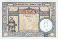 Gallery image for French Indo-China p51s: 100 Piastres
