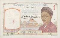 p54b from French Indo-China: 1 Piastre from 1936