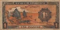 p58c from French Indo-China: 1 Piastre from 1942