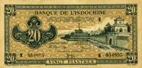 p71 from French Indo-China: 20 Piastres from 1942