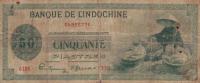 Gallery image for French Indo-China p77a: 50 Piastres