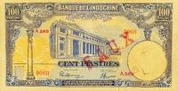 Gallery image for French Indo-China p79x: 100 Piastres