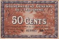 Gallery image for French Indo-China p87c: 50 Cents
