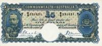 p23a from Australia: 5 Pounds from 1933
