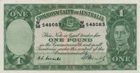p26c from Australia: 1 Pound from 1949