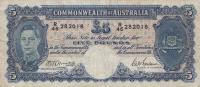 p27b from Australia: 5 Pounds from 1941