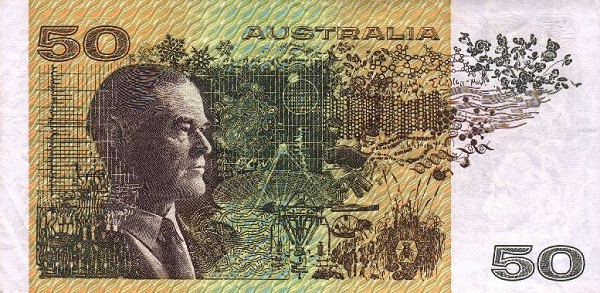 Back of Australia p47i: 50 Dollars from 1973