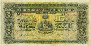 p4a from Australia: 1 Pound from 1914