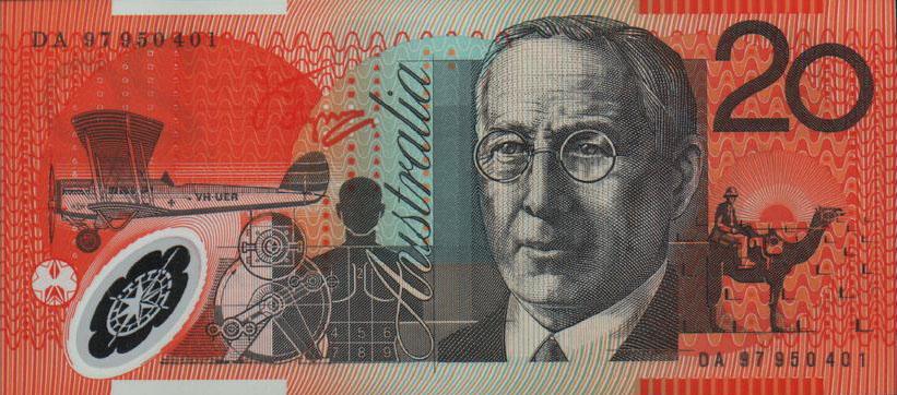 Back of Australia p53b: 20 Dollars from 1994