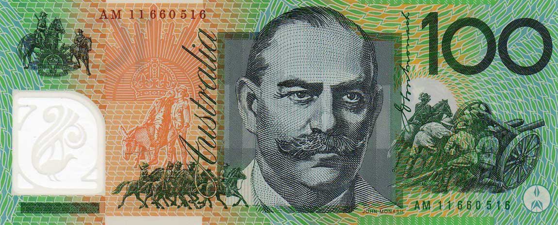 Back of Australia p61c: 100 Dollars from 2011