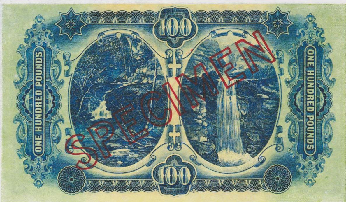 Back of Australia p9s: 100 Pounds from 1918