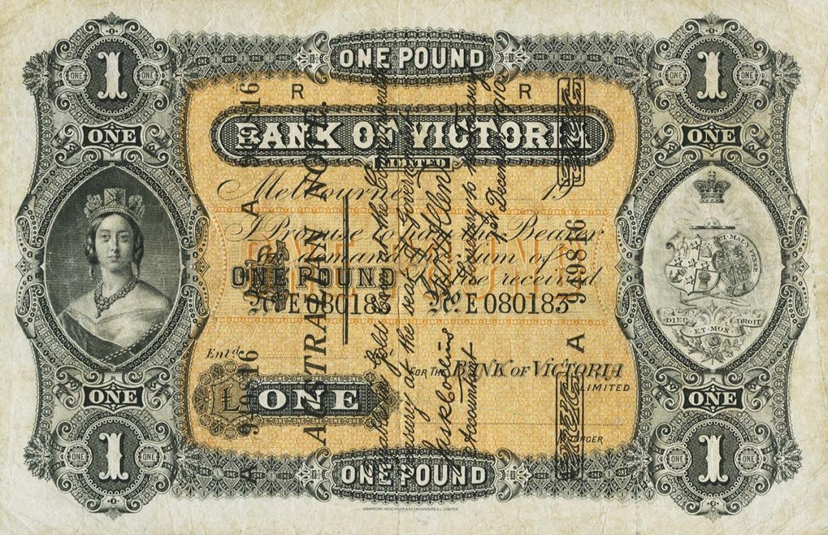Front of Australia pA92: 1 Pound from 1910