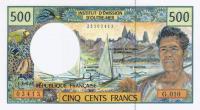 p1d from French Pacific Territories: 500 Francs from 1992