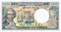 p3a from French Pacific Territories: 5000 Francs from 1996