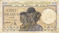 Gallery image for French West Africa p23: 100 Francs