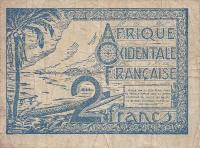Gallery image for French West Africa p35: 2 Francs