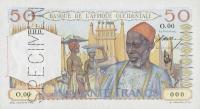 p39s from French West Africa: 50 Francs from 1944