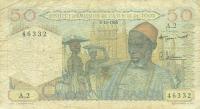 Gallery image for French West Africa p44: 50 Francs