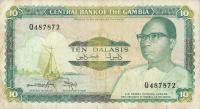 p10b from Gambia: 10 Dalasis from 1987