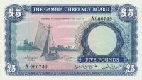 p3a from Gambia: 5 Pounds from 1965