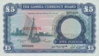 Gallery image for Gambia p3s: 5 Pounds