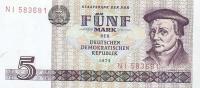 p27a from German Democratic Republic: 5 Mark from 1975