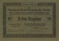 p40 from German East Africa: 10 Rupien from 1916