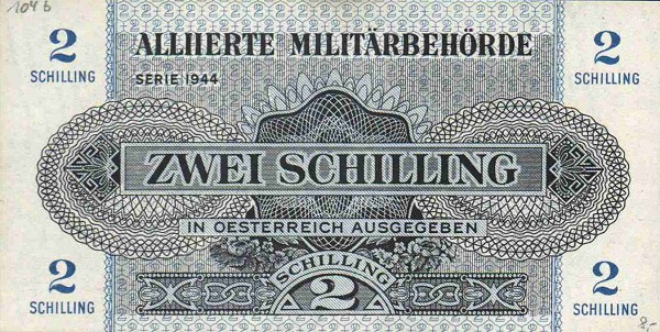 Front of Austria p104b: 2 Schilling from 1944