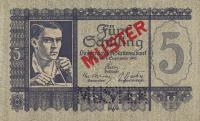 p121s from Austria: 5 Schilling from 1945