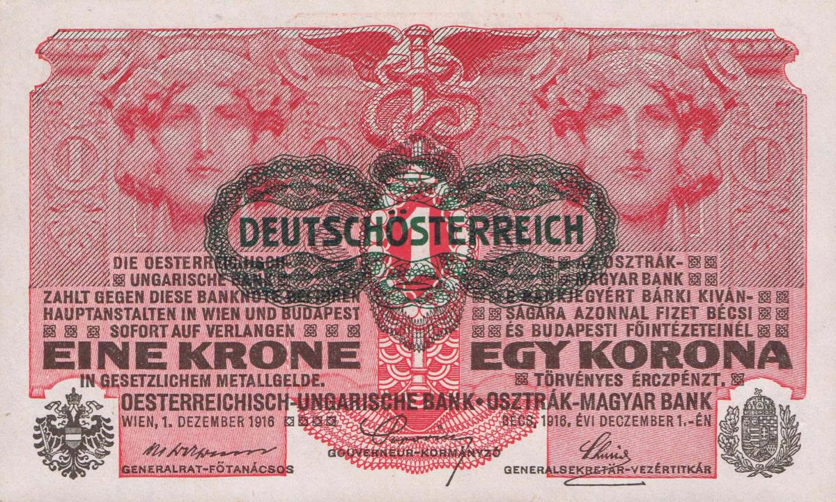 Front of Austria p20: 1 Krone from 1916