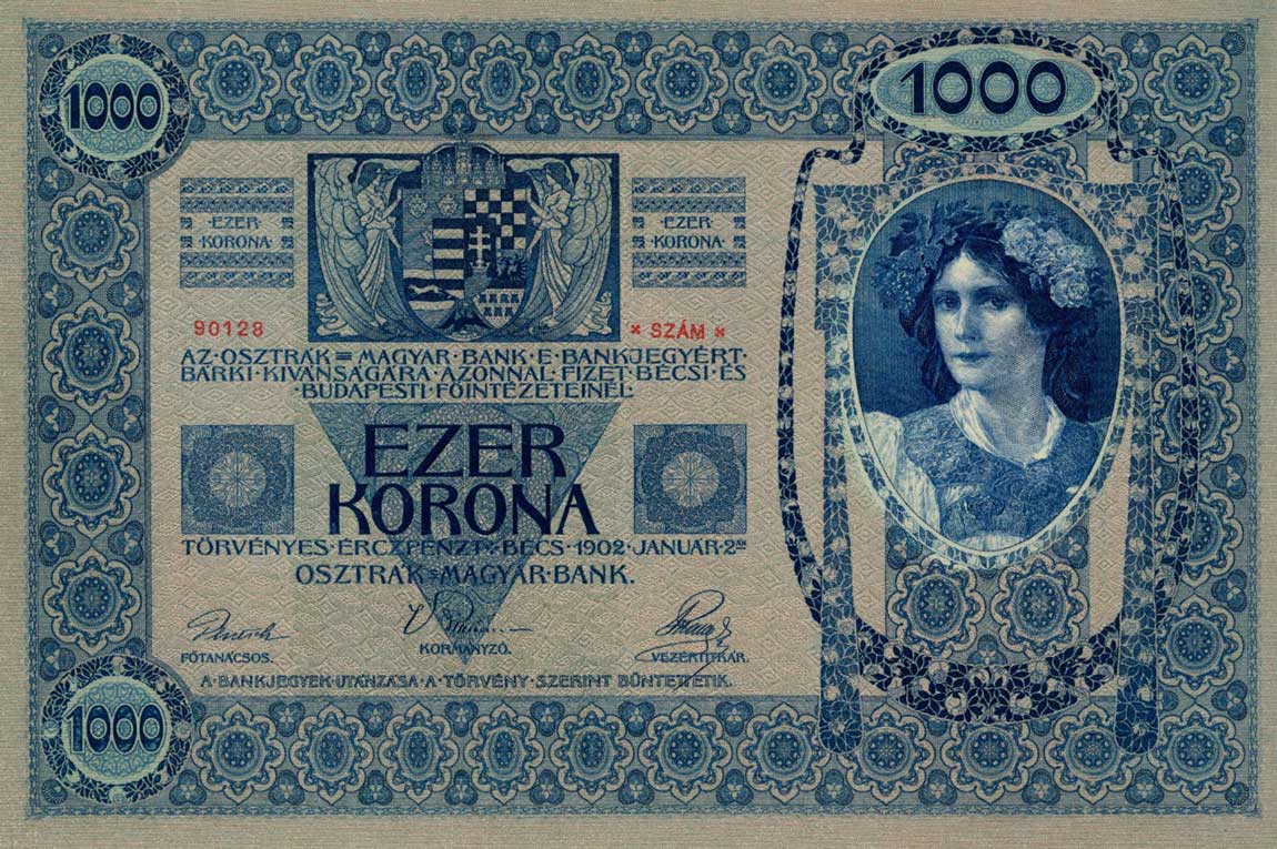 Back of Austria p48: 1000 Kroner from 1920