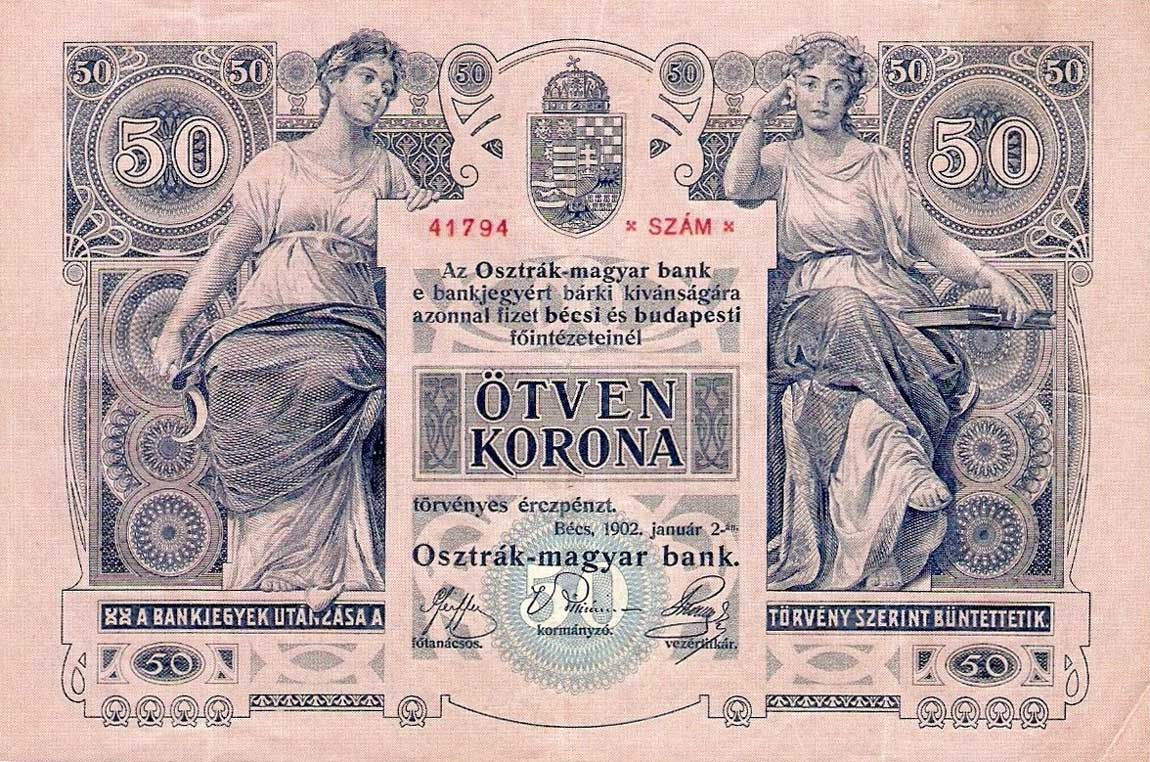 Back of Austria p6: 50 Kroner from 1902